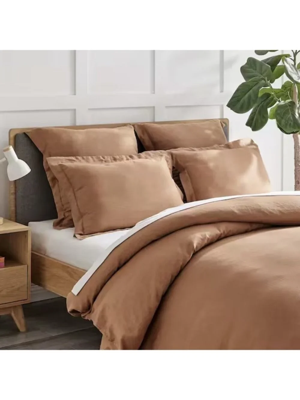 LEVTEX HOME Washed Linen Duvet Cover – Sandstone – King/Cal King